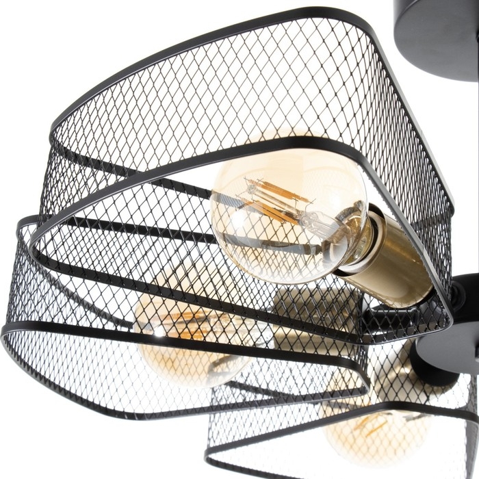 Люстра Люстра "Агава" 6хЕ27 40Вт черный 56х56х23см BayerLux