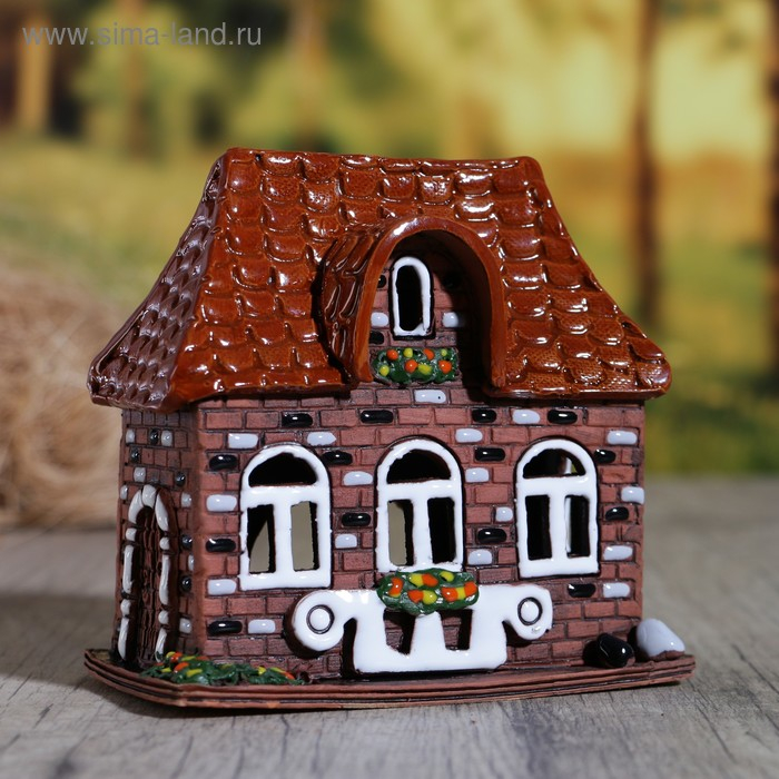 Аромалампа Домик «Натали», ручная работа, микс, 12,5 см Аромалампа Домик «Натали», ручная работа, микс, 12,5 см