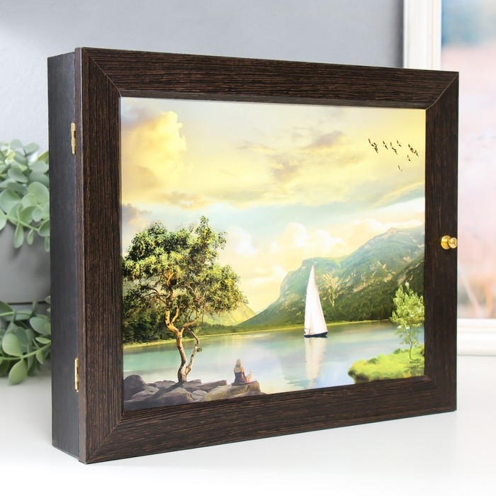 Ключница Ключница "Парусник" 24Х29 см венге