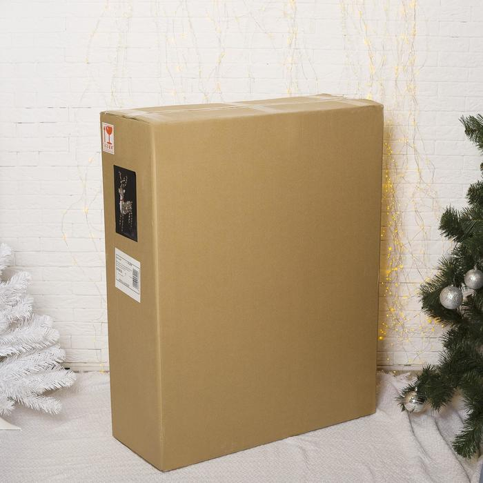 Светодиодная фигура «Косуля» 80 × 130 × 50 см, акрил, 228 LED, 8 режимов, 24 В, свечение белое Светодиодная фигура «Косуля» 80 × 130 × 50 см, акрил, 228 LED, 8 режимов, 24 В, свечение белое