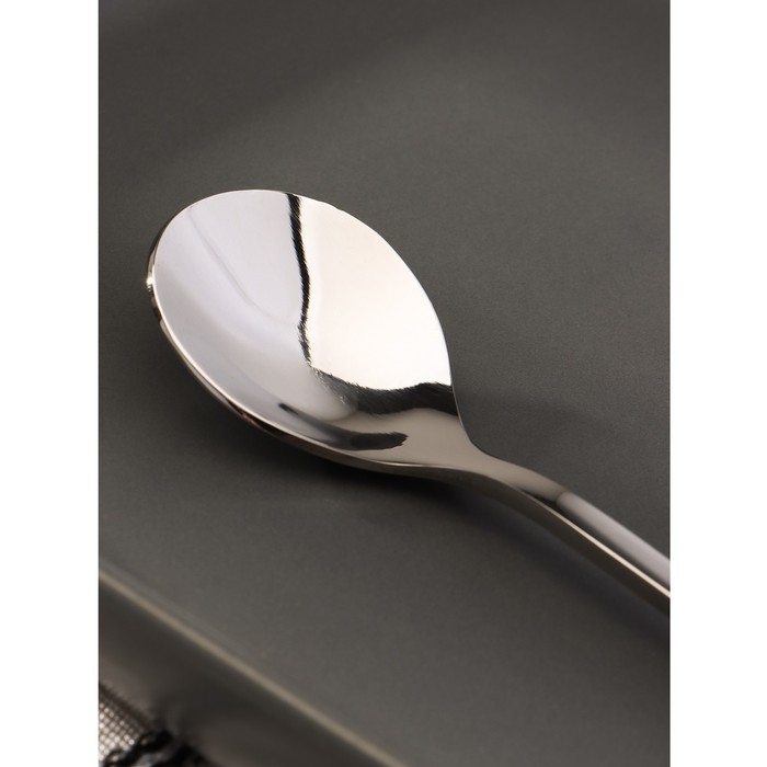 Ложка десертная из нержавеющей стали Magistro &laquo;Русалочка&raquo;, длина 16 см, цвет серебряный