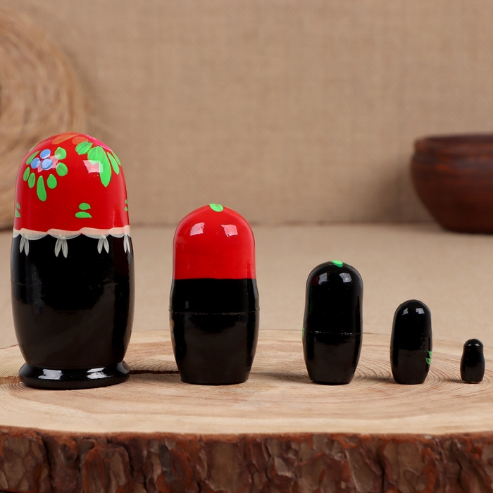 Матрёшка  Матрёшка "Наталья", красная, 5-кукольная