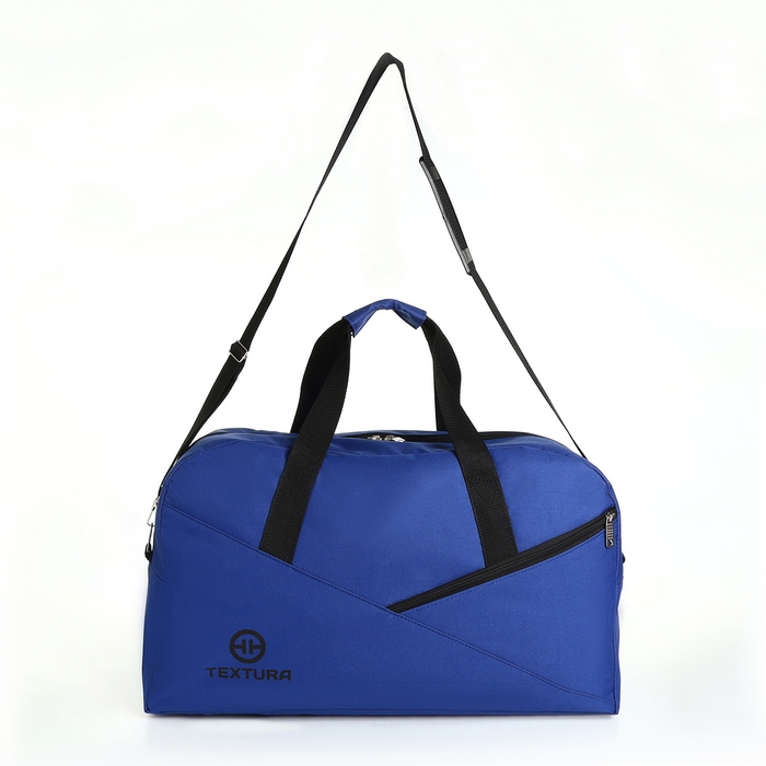 Сумка дорожная на молнии TEXTURA, большой размер, цвет синий Сумка дорожная на молнии TEXTURA, большой размер, цвет синий