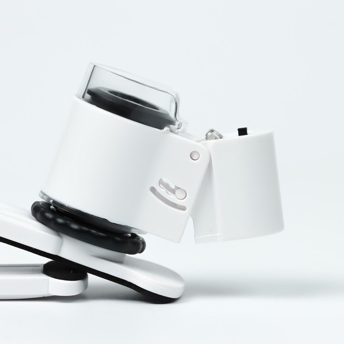 Лупа с линзой 10х для макросъёмки на прищепке для телефона, с подсветкой Лупа с линзой 10х для макросъёмки на прищепке для телефона, с подсветкой