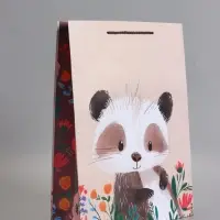 Пакет подарочный "Весёлый енотик" 33 х 42,5 х 10 см