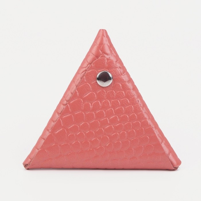 Футляр для монет/наушников на кнопке, цвет розовый