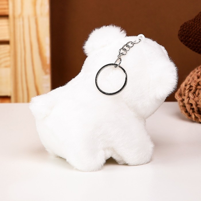 Мягкая игрушка &laquo;Мишка белый&raquo;, на брелоке, 11 см