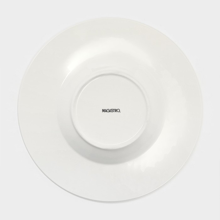 Тарелка глубокая под пасту Magistro «Argos», 250 мл, d=26 см, цвет белый Тарелка глубокая под пасту Magistro «Argos», 250 мл, d=26 см, цвет белый