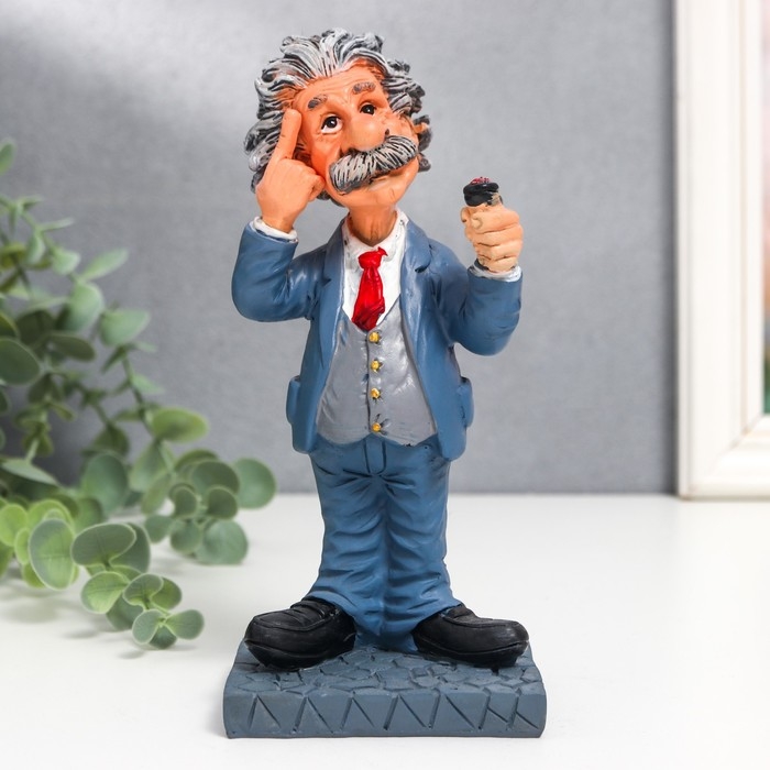 Сувенир полистоун  Сувенир полистоун "Эйнштейн" МИКС 6х7,5х17 см