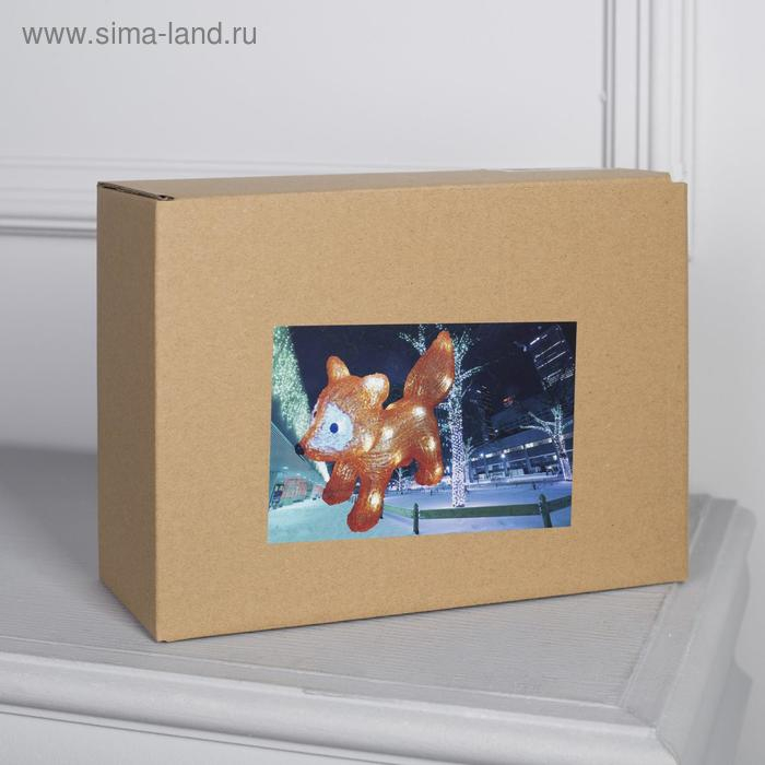 Светодиодная фигура «Лисичка» 10 × 25 × 20 см, акрил, 20 LED, батарейки ААх2 (не в комплекте), свечение белое Светодиодная фигура «Лисичка» 10 × 25 × 20 см, акрил, 20 LED, батарейки ААх2 (не в комплекте), свечение белое