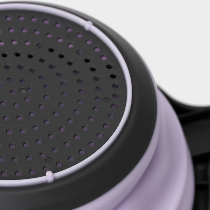 Дуршлаг складной Доляна «Волна», d=20 см, цвет сиреневый Дуршлаг складной Доляна «Волна», d=20 см, цвет сиреневый