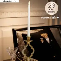 Подсвечник &laquo;Слияние&raquo;, 12&times;8&times;23 см, алюминий