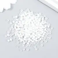 Бисер "Zlatka" 08/0, 3 мм, 10 г 0201 белый Бисер "Zlatka" 08/0, 3 мм, 10 г 0201 белый