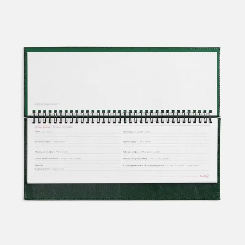 Планинг Faro, датированный, зеленый