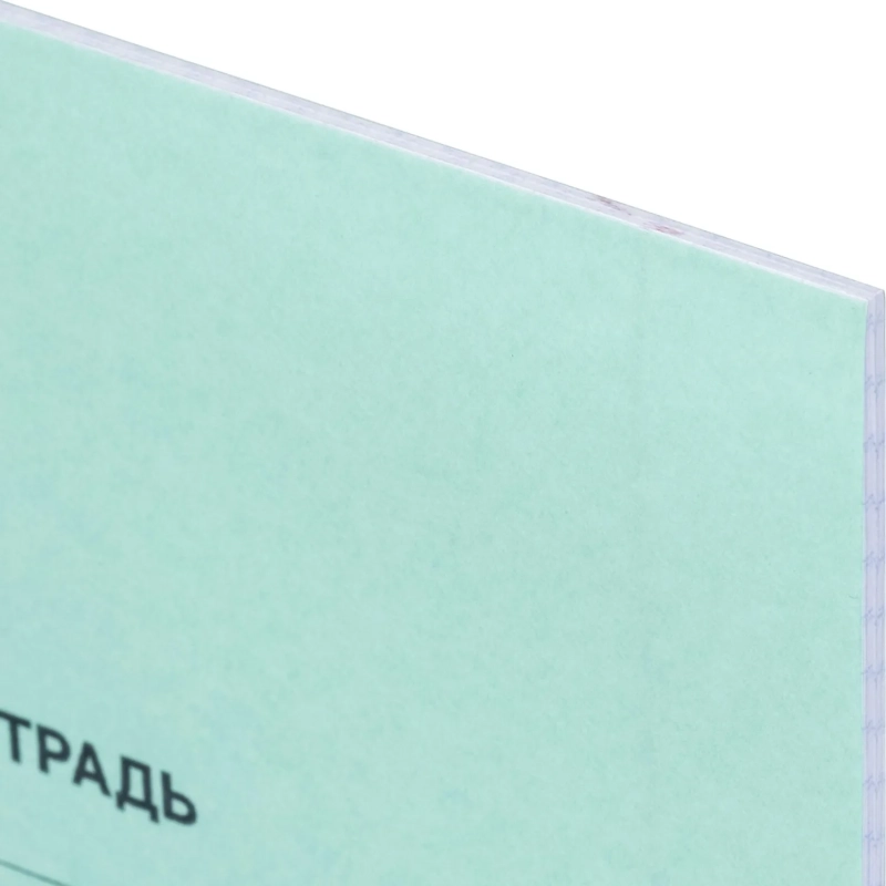 Тетрадь в зеленом офсете 24 л., клетка, штука, внутр.блок 100% белизна