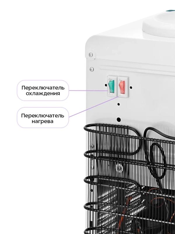 Настольный кулер для воды KT-6731 - 630 Вт Настольный кулер для воды KT-6731 - 630 Вт