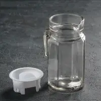 Кувшин для воды стеклянный «Лёд», 500 мл, 9×16 см, цвет МИКС Кувшин для воды стеклянный «Лёд», 500 мл, 9×16 см, цвет МИКС