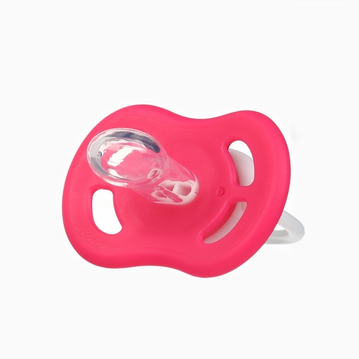 Соска - пустышка анатомическая Крошка Я  Соска - пустышка анатомическая Крошка Я "Для девочки" от 6 мес., 2 шт., держатель 1 шт. + контейнер