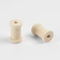 Набор деревянных катушек без покрытия, 15 шт., d=1.5&times;2.3 см