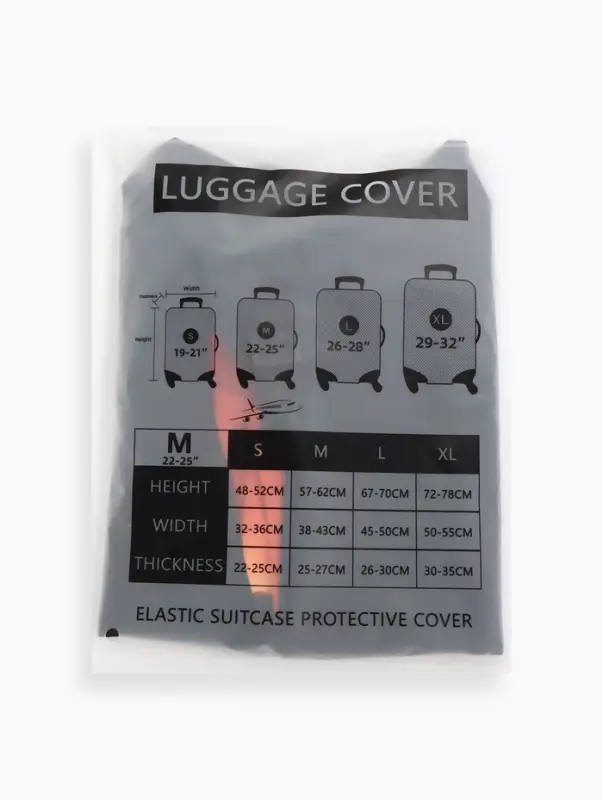 Чехол для чемодана &laquo;Корги&raquo;, 24", чёрный