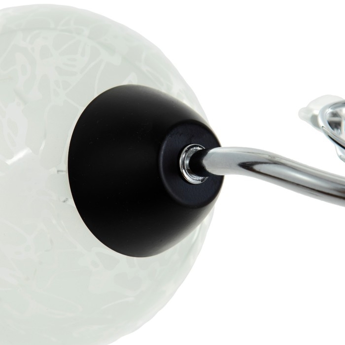 Люстра Люстра "Авиталь" 2хЕ27 40Вт чёрно-хромовый 53х20х23 см BayerLux