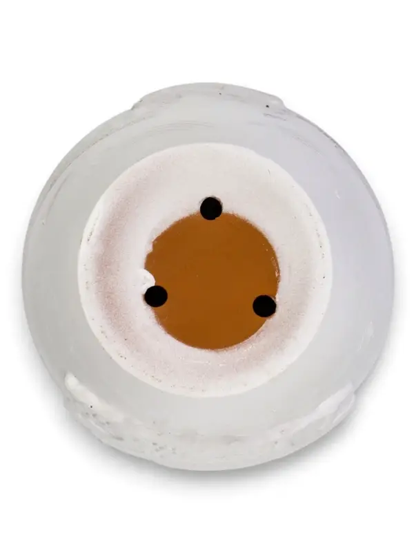 Горшок цветочный с поддоном 2,5 л, d18/h16 см белый керамика, "Голландия" (М)