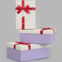 Набор подарочных коробок 3 в 1 прямоугольные 23&times;16&times;9.5 21&times;14&times;8.0 19&times;12&times;6.5 см