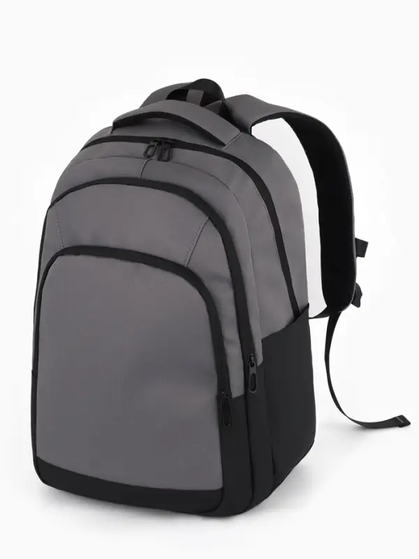 Рюкзак, 31*14,5*45 см, 2 отд 3н/карм, Комби, Водонепрон. дно, серый/черн