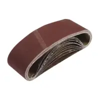 Лента абразивная бесконечная ТУНДРА, на тканевой основе, 75&times;533 мм, Р120, 10 шт.