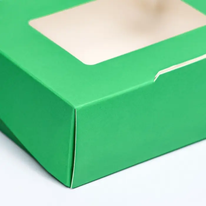Контейнер на вынос, зелёный, 10×8×3.5 см