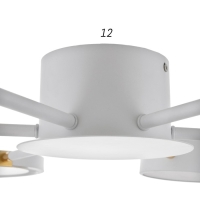 Люстра с ПДУ 2301/6WT LED 120Вт 3000-6000К белый 75х75х8 см BayerLux