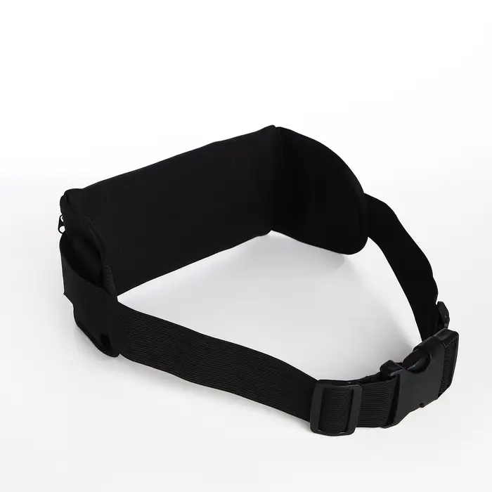 Сумка для бега на молнии, светоотражающие элементы, чёрная