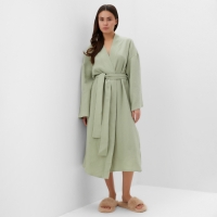 Халат женский KAFTAN Basic р.48-50, зеленый