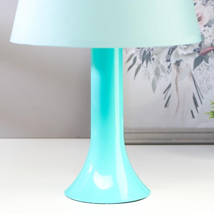 Лампа настольная 13204 1хЕ27 15Вт бирюзовый d=22 см, h=34,5 см RISALUX