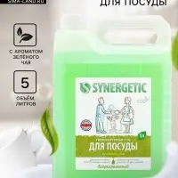 Гель для мытья посуды SYNERGETIC зеленый чай, 5 л