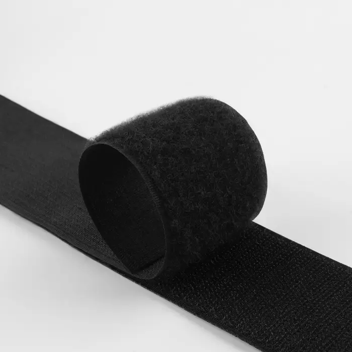 Липучка, 50 мм, 25&plusmn;1 м, чёрная