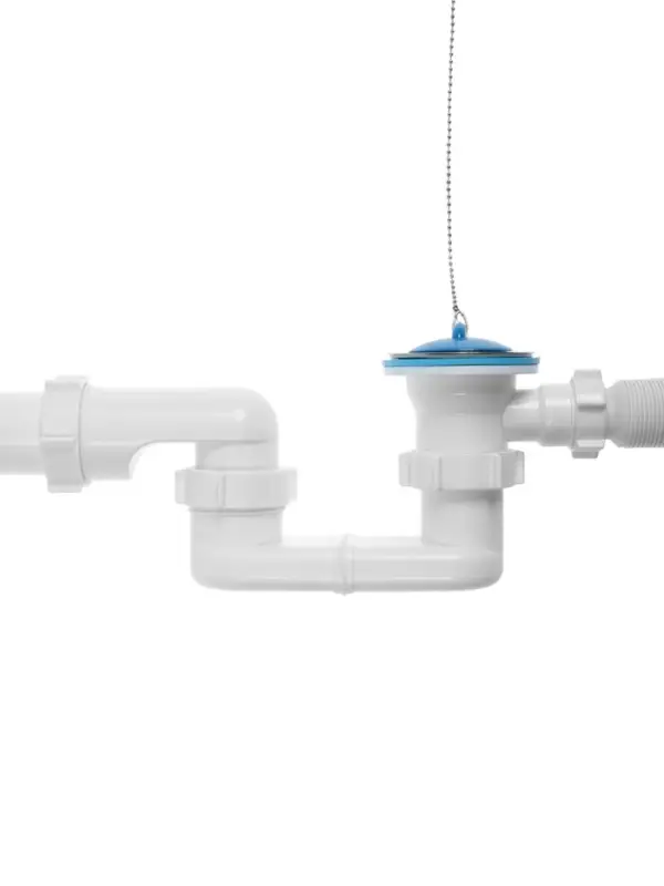 Сифон для ванны ZEIN, 1 1/2&rsquo;&rsquo;, с гофротрубой 40*50мм, литой выпуск, с пробкой