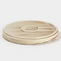 Тарелка с бортиком Magistro Organic brown, d=21.2 см, фарфор, бежевая