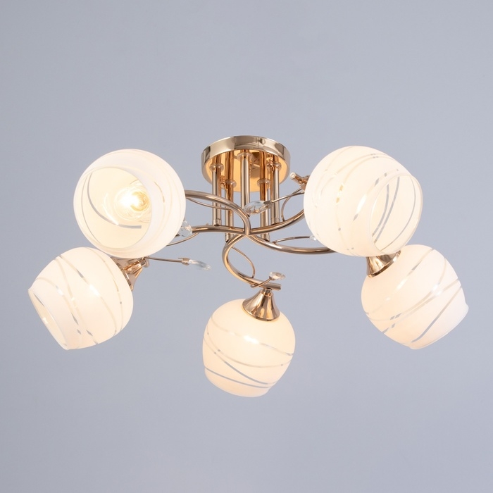 Люстра Люстра "Рафаэль" 5х60Вт Е27 Золото 61х61х22,5см