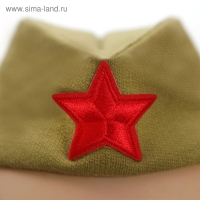 Костюм военного для девочки: платье, пилотка, трикотаж, хлопок 100%, рост 98 см, 1,5-3 года, цвета МИКС
