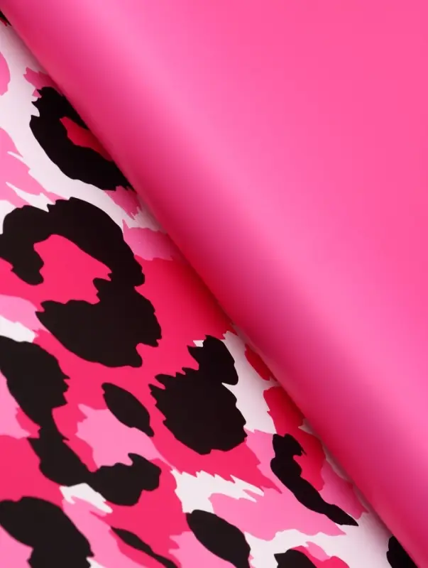 Пленка для цветов, &laquo;Эклер&raquo;, бело-розовый, 57&times;57 см