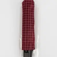 Зонт механический &laquo;Мелкая клетка&raquo;, эпонж, 4 сложения, 8 спиц, R=47/55 см, d=94 см, МИКС