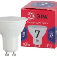 Лампа светодиодная LED 7 Вт 560Лм 6500К софит холодный GU10 220-240В LED MR16-7W-865-GU10 Red Line