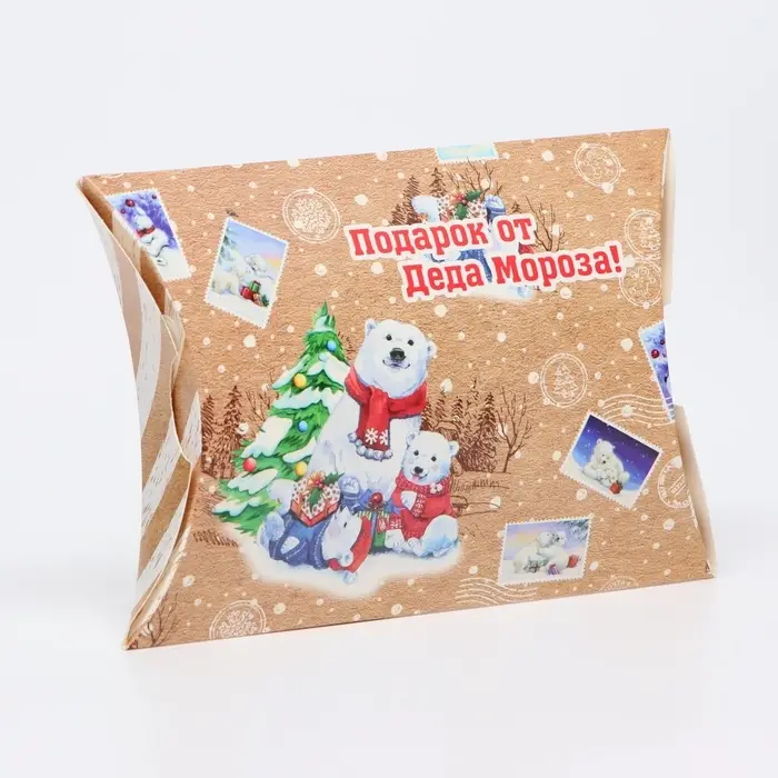 Коробка подарочная складная «Полярные мишки», 19×14×4 см Коробка подарочная складная «Полярные мишки», 19×14×4 см
