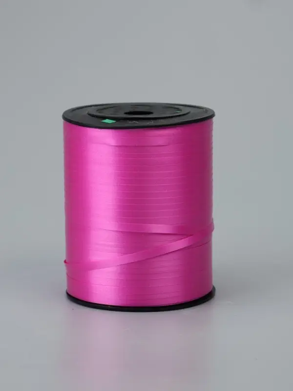 Лента для декора и подарков, ярко-розовый, 0,5 см х 500 м