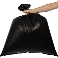 Мешки для мусора ПВД 160л 30мкм 50шт/уп черн 80х100см CleanBag_1447