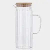 Кувшин "Богема.Дольки" 1000 мл, 15×9.3×22.5 см, с бамбуковой крышкой Кувшин "Богема.Дольки" 1000 мл, 15×9.3×22.5 см, с бамбуковой крышкой