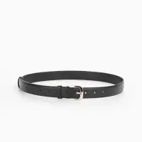 Ремень женский, 110&times;2.8 см, пряжка металл, серебристая, чёрный