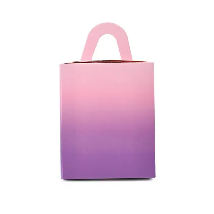 Коробка для капкейков, кондитерская упаковка, 1 ячейка «Розовый градиент», 9 х 9 х 11 см