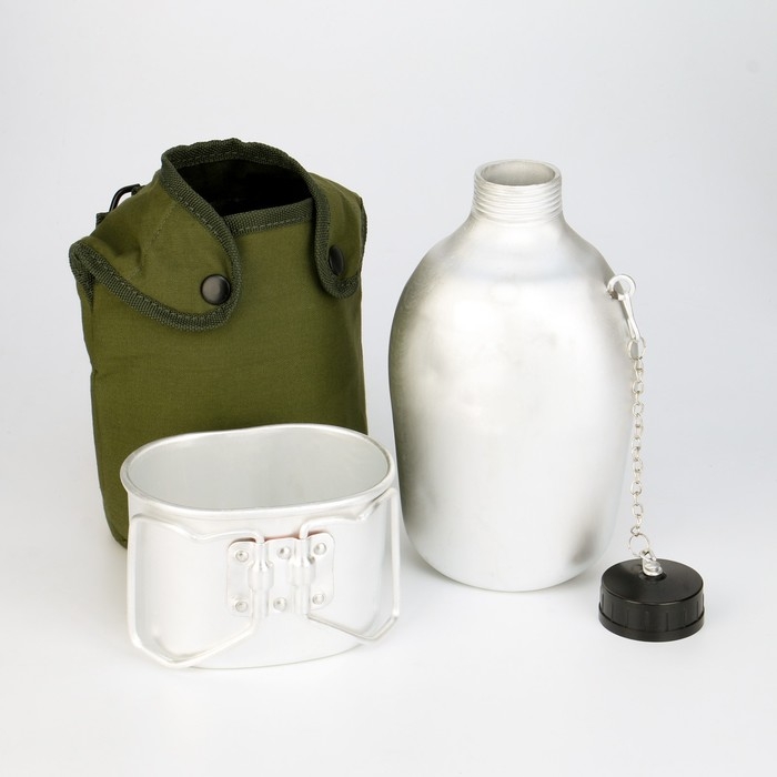 Фляга походная  Фляга походная "Аdventure" 1,3л, цвет серебристый, в чехле